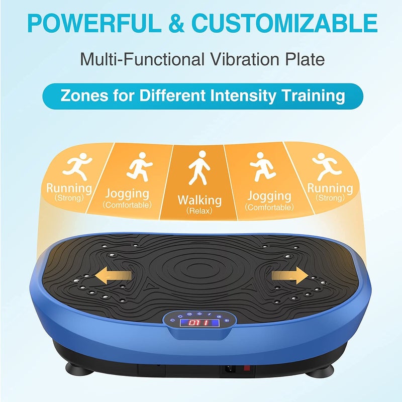 AXV Vibration Plate Exercise Machine Whole Body Workout Music Vibrate Fitness Platform Lymphatic Drainage Machine for Weight Loss Shaping Toning Wellness Home Gyms Workout - Image 3