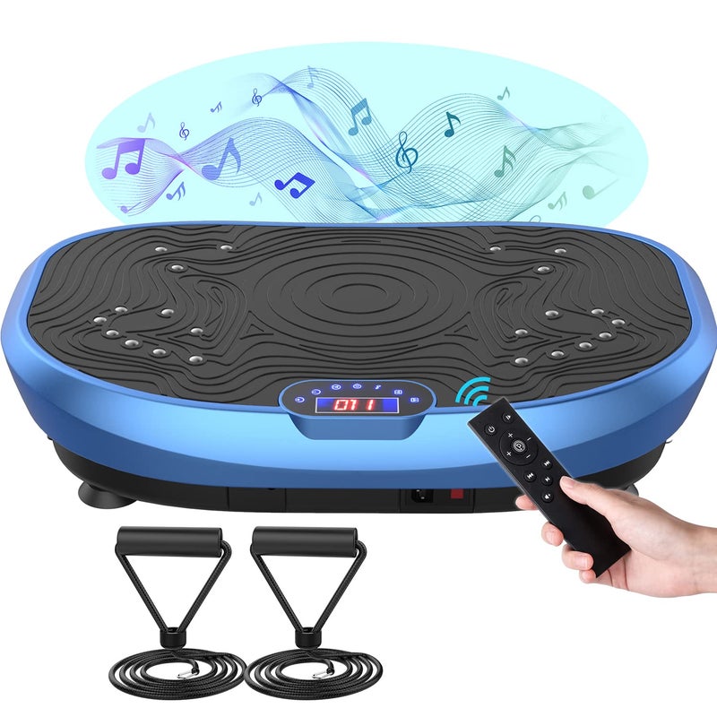 AXV Vibration Plate Exercise Machine Whole Body Workout Music Vibrate Fitness Platform Lymphatic Drainage Machine for Weight Loss Shaping Toning Wellness Home Gyms Workout - Image 1