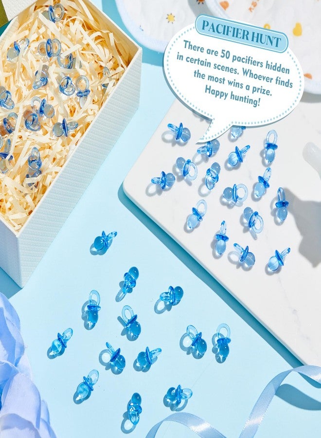 AceOrbit 121 Pcs Baby Shower Games 4 Game My Water Broke How Big Is Mommys Belly Funny Plastic Bottle Chug Diaper Gift for Gender Reveal Bridal Party Supplies - Image 4