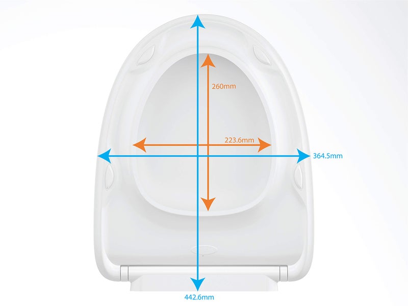 KOHLER REACH (Round) Antimicrobial, Quiet Close UF toilet Slim Seat Cover (White) - Image 2