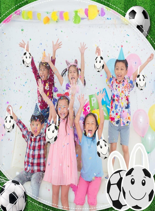 Maxdot 24 Pcs Soccer Party Favor Bags Soccer Themed Party Gift Bags with Handles Non Woven Goodie Bag Treat Candy Bag for Kids Adults Sports Birthday Supplies - Image 5