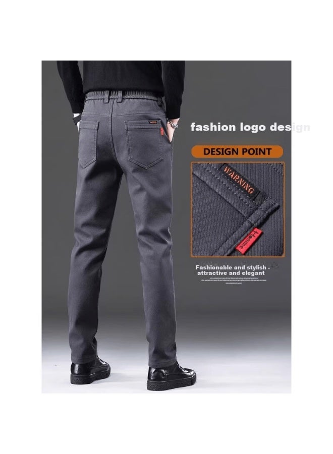 Playboy High-end Casual Pants Men Spring Summer New Elastic Loose Straight Business Trendy Versatile Men's Trousers - Image 2