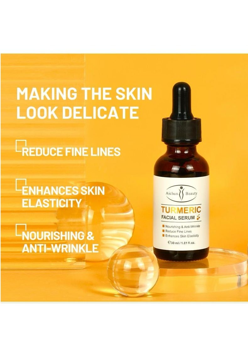 Aichun beauty Turmeric Facial Serum Collagen Brighten Makes Skin Look Brighter And Younger 30 ML - Image 2