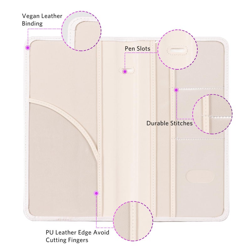 CoBak Car Registration and Insurance Holder - Vehicle Glove Box Car Organizer,Auto Truck Comparment Accessories Case with Magnetic Closure for Essential Document,Driver License,Cards - Image 3