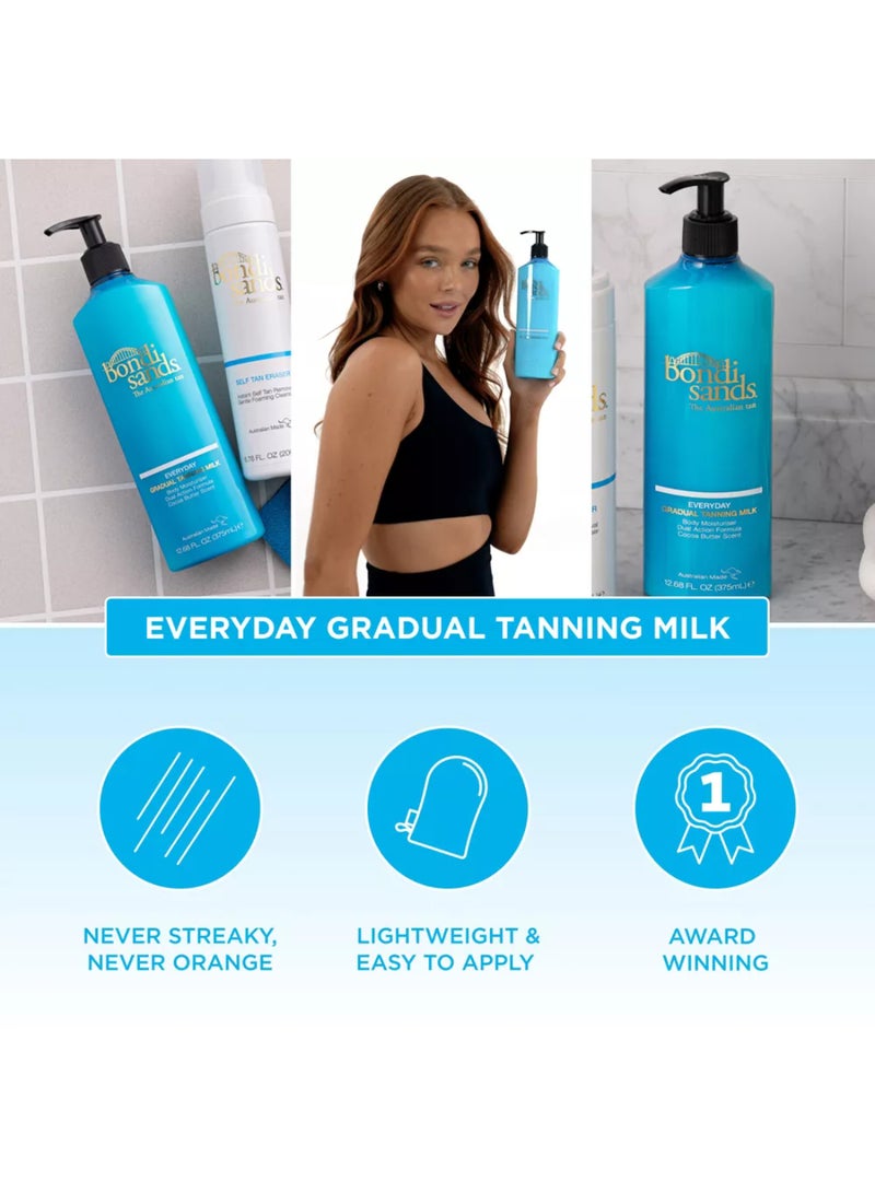 BONDI SANDS Daily Gradual Tanning Milk with Moisturizing Shea Butter - Builds a Natural, Sunkissed Glow Over Time, Suitable for All Skin Tones (375 ml) - Image 4