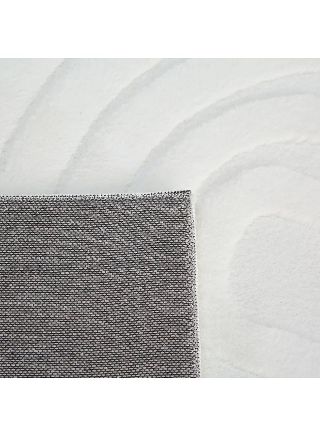 Home Box Zara Baden Jacquard Rabbit Fur Rug - 150x220 cm
