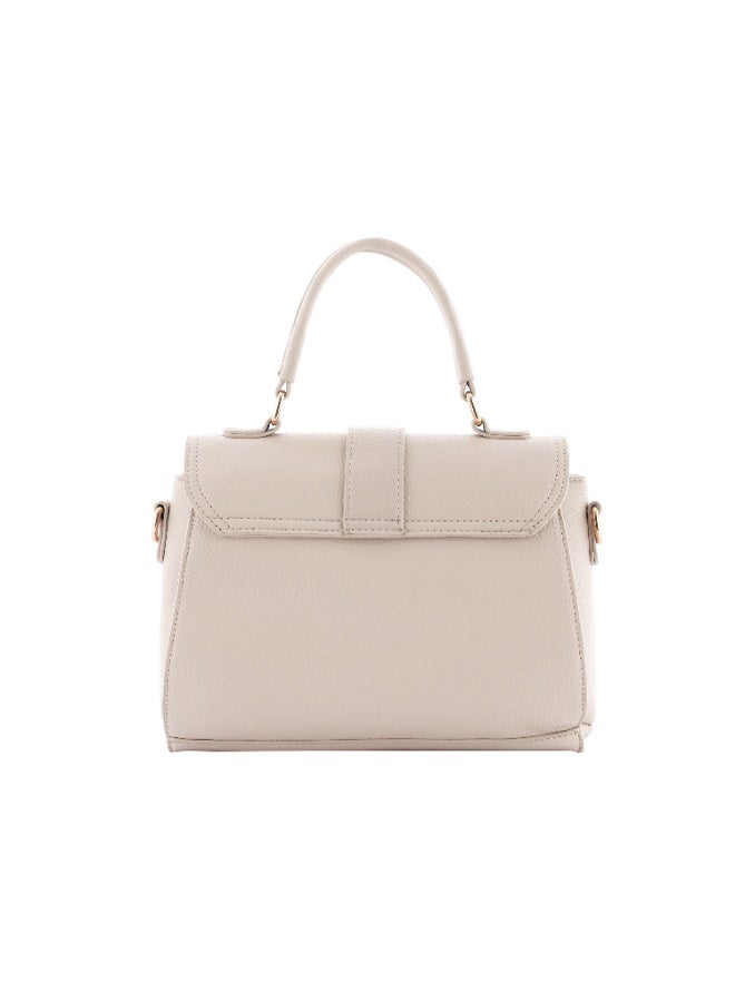 Foska Ladies Handbag - White - Versatile Crossbody & Shoulder Bag - Premium PU Leather - Image 4