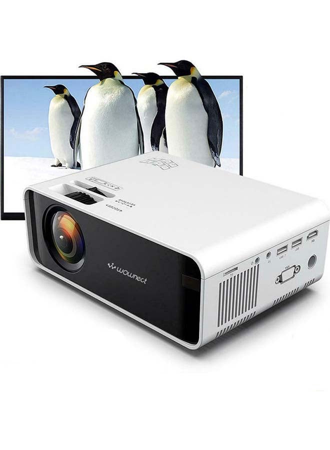 وونكت جهاز بروجيكتور سينمائي منزلي صغير للمزامنة بدقة عالية الوضوح 1200 لومن PROJ-WO-02-W أبيض - Image 2