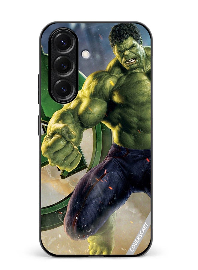 غطاء حماية لهاتف سامسونج جالاكسي A56 بتصميم هالك متعدد الألوان