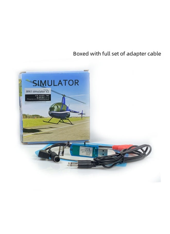 null - Eight-in-one Computer Flight Simulator Phoenix 5.0 G4 Xtr Remote Control Flight Simulator Toy-Color:Single Dense Dog + Small Round Head Line - Image 1