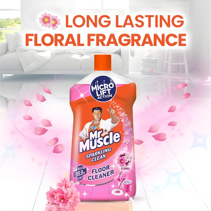 Mr Muscle Mr. Muscle Floor Cleaner - Floral Perfection, 1L Bottle - Image 4