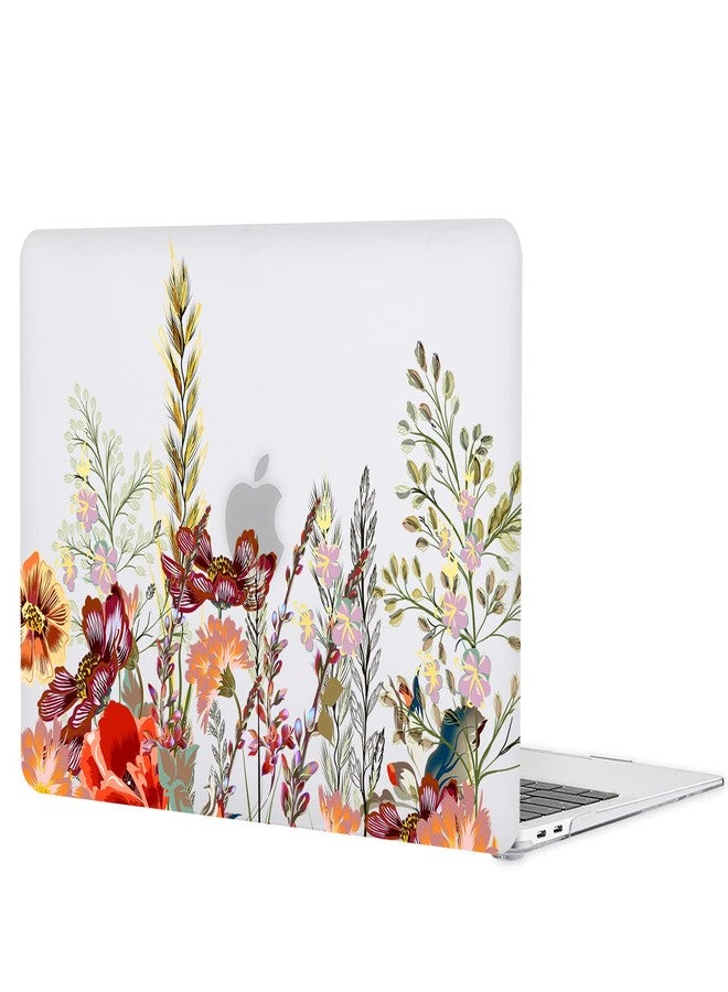 iDonzon حقيبة كمبيوتر محمول من iDonzon لجهاز MacBook Air مقاس 15 بوصة، طراز M3 A3114 M2 A2941، إصداري 2023 و2024، مزودة بشاشة Liquid Retina وميزة Touch ID، بغطاء صلب شفاف غير لامع ثلاثي الأبعاد وغطاء لوحة مفاتيح، بنقشة زهور الحقل. - Image 5