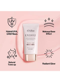 d'alba Piedmont D'alba Piedmont Italian White Vegan Face Moisturizing Duo - Moisturizing Glossing Face Spray Serum + Truffle Waterfull Tone-up Sunscreen,Tinted Moisturizer with SPF 50+ PA++++  - Image 5
