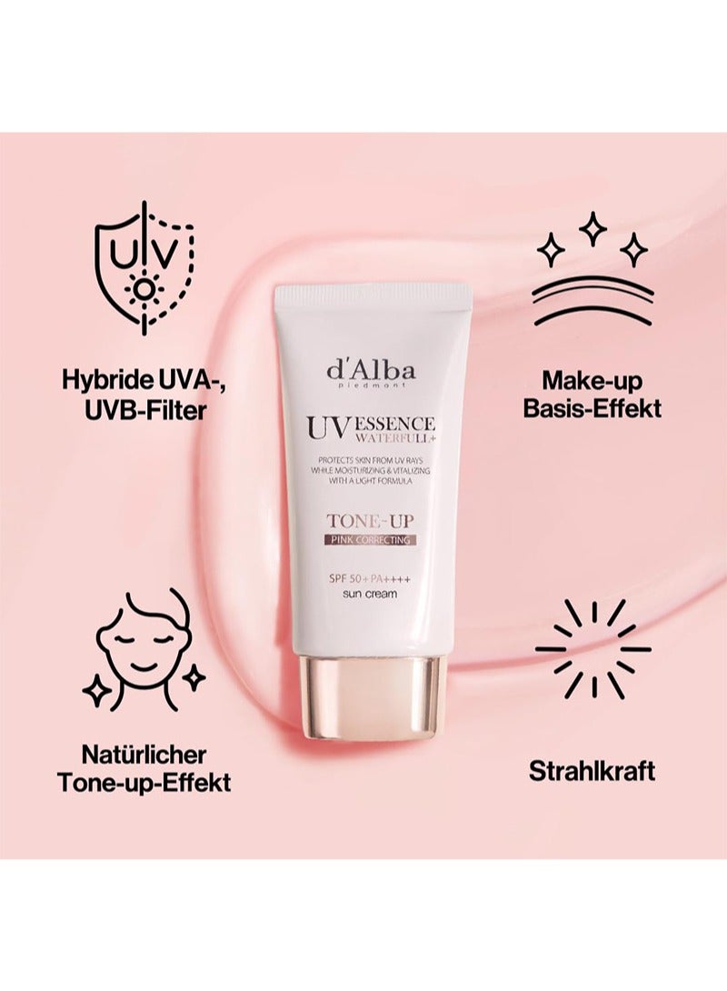 D'alba Piedmont Italian White Vegan Face Moisturizing Duo - Moisturizing Glossing Face Spray Serum + Truffle Waterfull Tone-up Sunscreen,Tinted Moisturizer with SPF 50+ PA++++ - Image 5