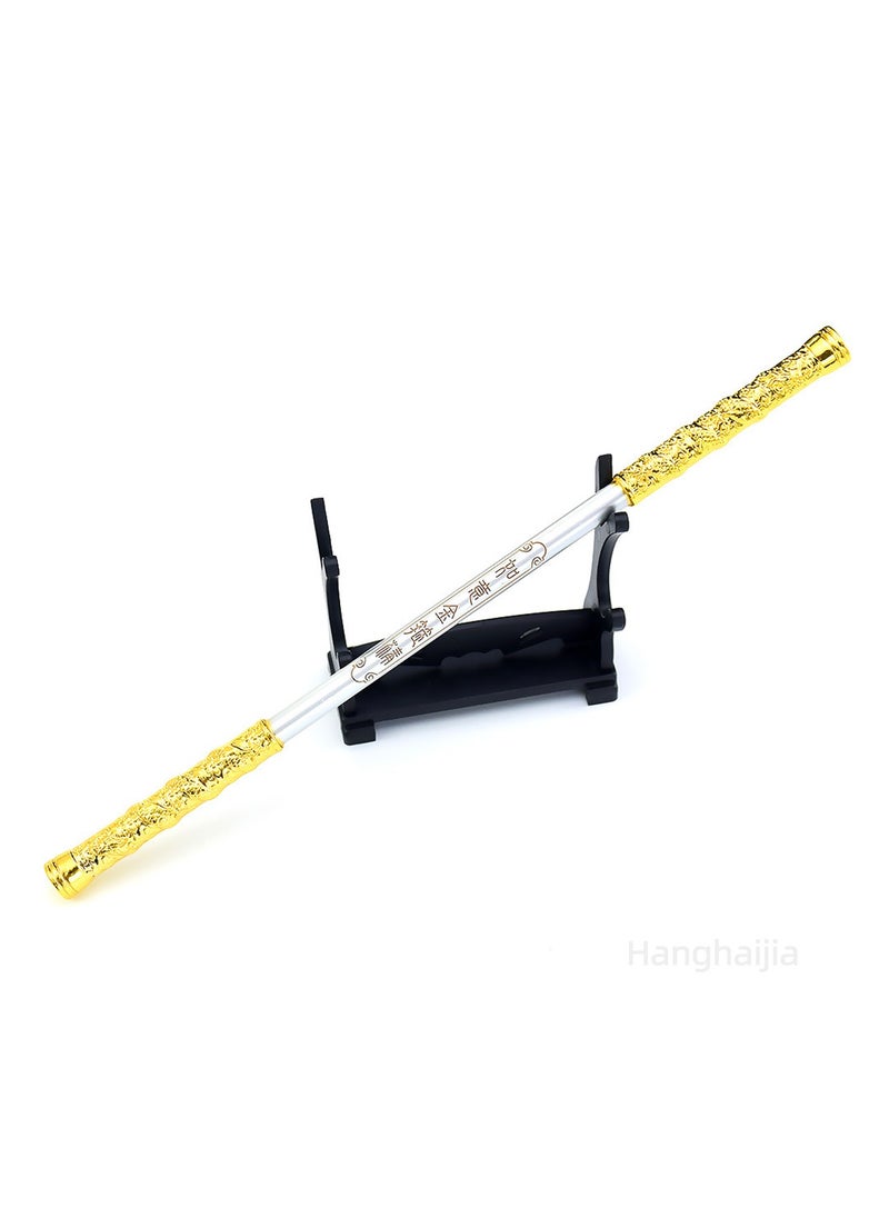 Hanghaijia Black Myth WuKong Props Ruyi Golden Cudgel ,Pilgrimage to The West Monkey King  22cm  Staff model  - Image 1