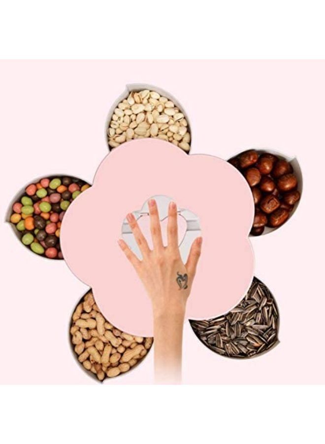 Petal Shaped Rotating Candy Box Dish with Mobile Holder - Image 2