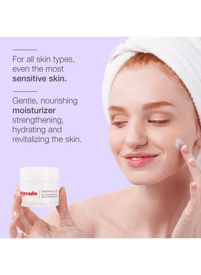 سكينكود كريم إنرجايزر للخلايا 24 ساعة من إيسنشيالز، مرطب غني مضاد للشيخوخة يحفز تجديد الخلايا مع فيتامين C وE Cmglucan المناسب للبشرة الحساسة (1.7 أونصة / 50 مل) - Image 4