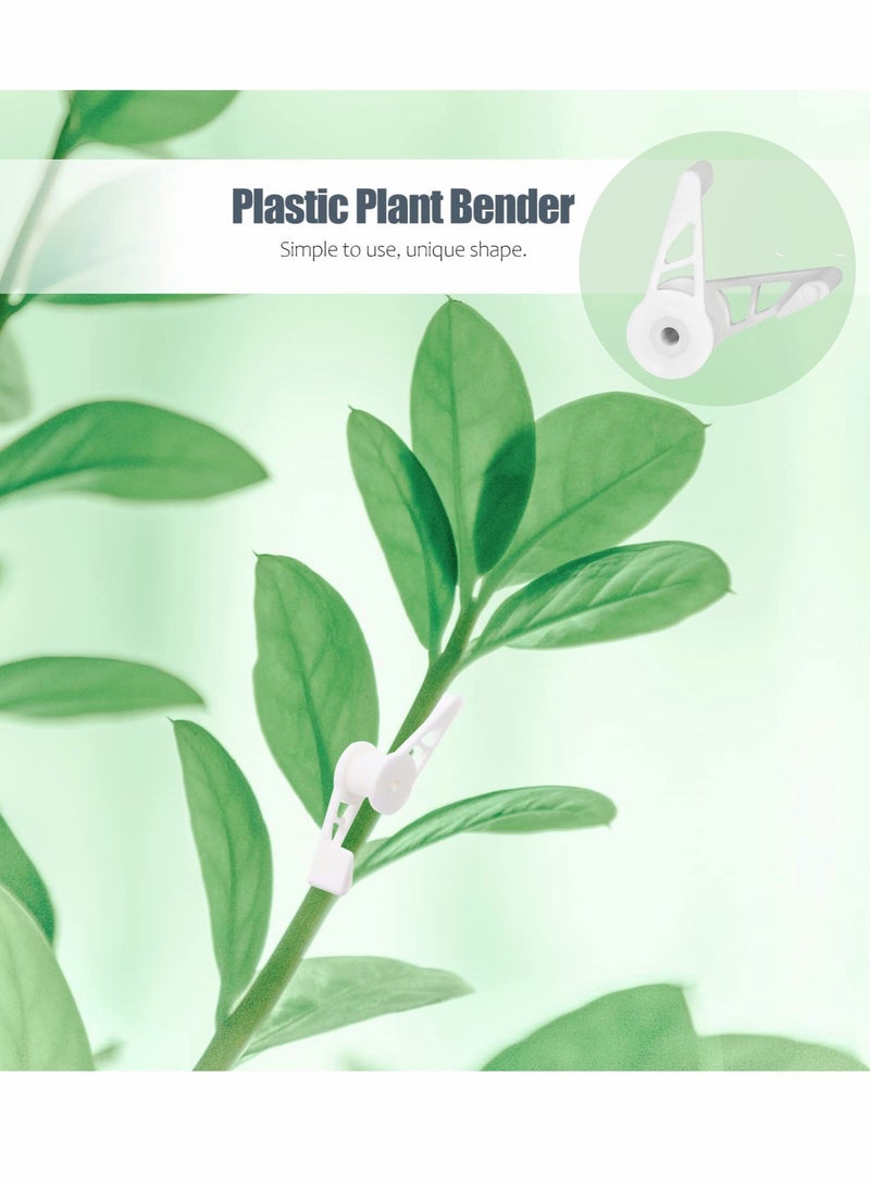 SOLARAE Plant Branch Bender, 360° Adjustable Training Stem Support Clip Garden Tool for Tomato Branches, Bonsai Styling, (30pcs, White) - Image 3