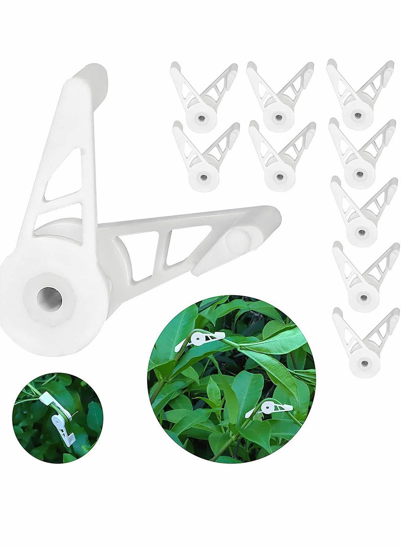 SOLARAE Plant Branch Bender, 360° Adjustable Training Stem Support Clip Garden Tool for Tomato Branches, Bonsai Styling, (30pcs, White) - Image 1