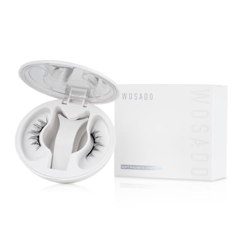 WOSADO Soft Magnetic Eyelashes Kit with Applicator, No.12 Iris Black, Reusable Glue-free Wispy Magnetic Lashes, Cruelty-free False Lashes, Waterproof, Lightweight, Suit for Heavy Makeup - Image 1