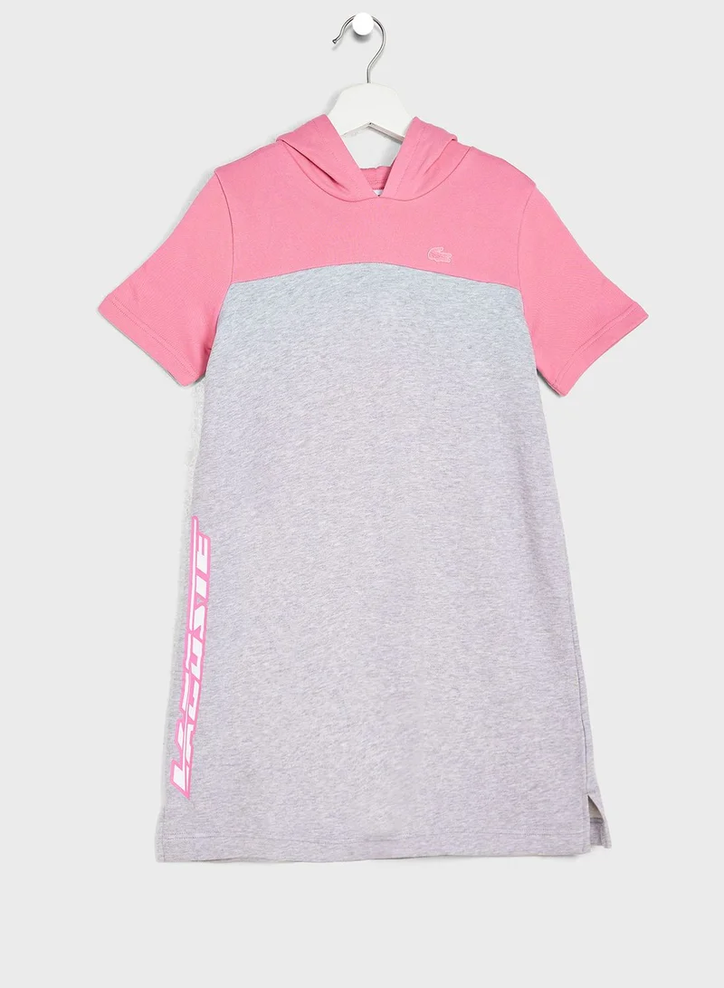 LACOSTE Kids Color Block Dress