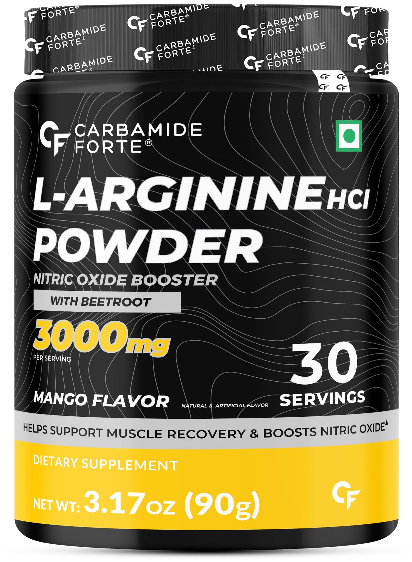 Carbamide Forte L Arginine Powder Supplement 3000mg | Pre-workout for men & women | L Arginine Supplement| Beet Root Powder - AlpMango- 90g