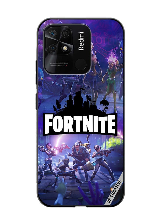 VR CREATIVE Protective Case Cover For Xiaomi Redmi 10C Fortnite Design Multicolour - Image 1