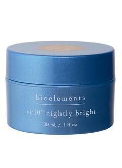 Bioelements Bioelements vc10 Nightly Bright - 1 fl oz - Overnight Night Creme with Triple-Sourced Antioxidant 10% Vitamin C - All Skin Types - Vegan, Gluten Free - Never Tested on Animals 