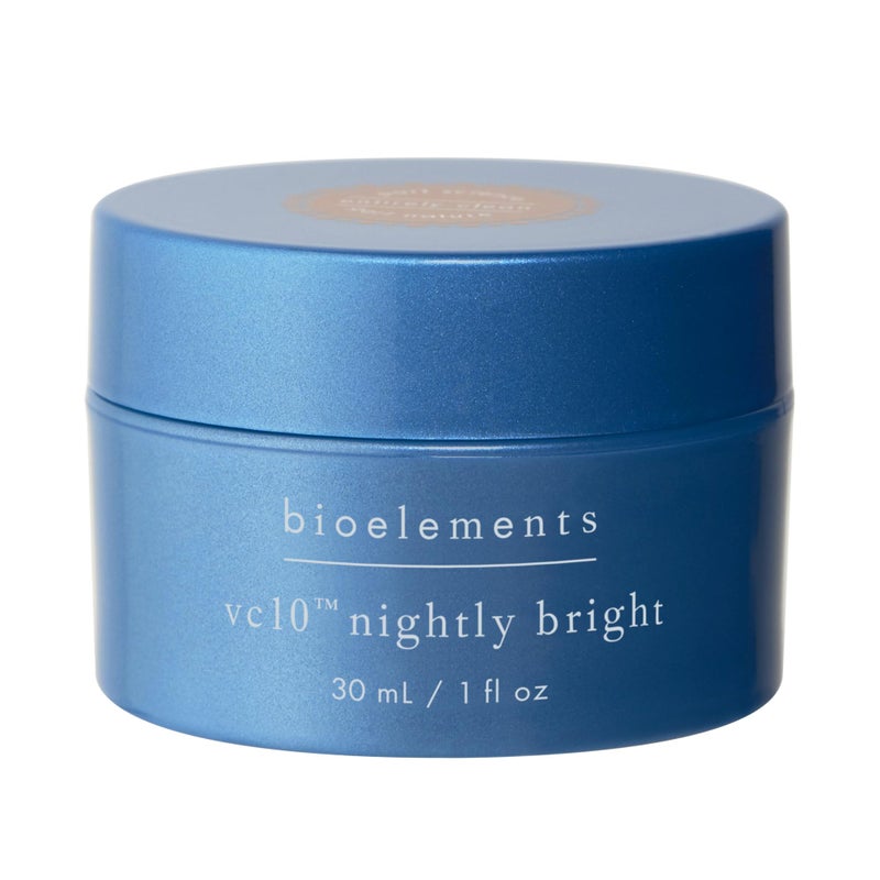 Bioelements vc10 Nightly Bright - 1 fl oz - Overnight Night Creme with Triple-Sourced Antioxidant 10% Vitamin C - All Skin Types - Vegan, Gluten Free - Never Tested on Animals - Image 1
