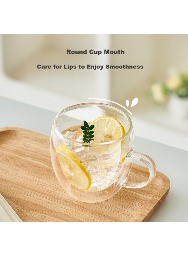 JD.com Jd Jingzao Glass Cup Personal Tea Cup Double-Layer Heat-Resistant Coffee Mug 380Ml - Image 3
