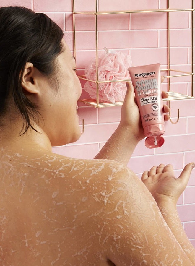 Soap & Glory Original Pink The Scrub Of Your Life Exfoliating Body Scrub - Smoothing & Buffing Vegan Scrub - Rose & Bergamot Body Polish with Shea Butter & Vitamin E (200ml) - Image 3