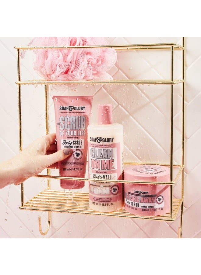 Soap & Glory Original Pink The Scrub Of Your Life Exfoliating Body Scrub - Smoothing & Buffing Vegan Scrub - Rose & Bergamot Body Polish with Shea Butter & Vitamin E (200ml) - Image 4