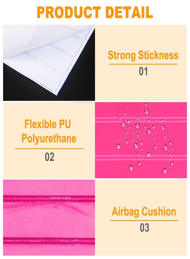 MECCANIXITY Reflective Stickers, Waterproof Adhesive Night Warning Sticker 4.5" x 1" High Visibility Safety Reflector Tape Strips for Backpacks Bikes Helmets (Pink, Pack of 3) - Image 3