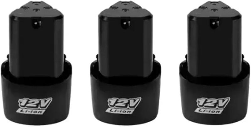 12V 3000mAh Lithium Battery 3 Pack For Electric Screwdriver Cordless Drill Mini Angle Grinder - Image 1