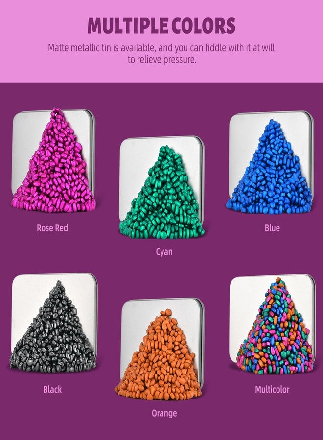 LCVUUK Magnetic Putty Stones,Multicolor More Than 600 Weak Magnetic Smooth Ferrite Pebbles, Magnet Rock Desk Toys and Time-Killer for Adults - Image 5