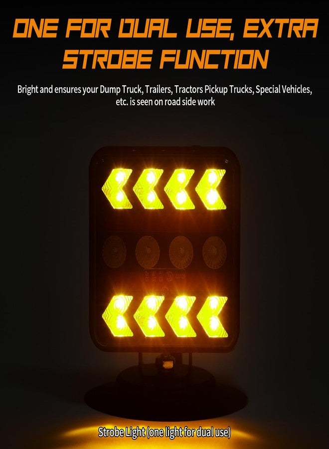 inhtgeas Wireless Trailer Lights - Magnetic Trail Lights Upgraded 2.4GHz Transmission with Strobe Mode Reverse Lights Multifunction Towing Lights Kit - Image 3