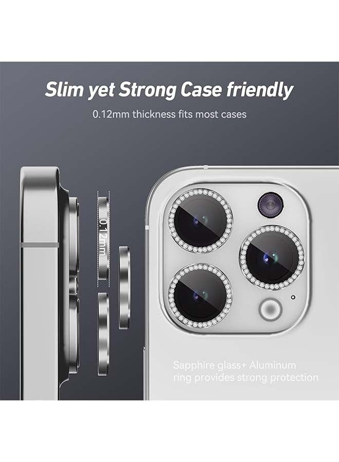 أوشن ثلاثة حزمة متوافق مع اي فون 15 برو ماكس عدسة الكاميرا حامي 9H تشديد الغطاء الزجاجي ، ومكافحة السقوط ، ومكافحة الصفر ، ليلة اطلاق النار على الوضع - Image 5