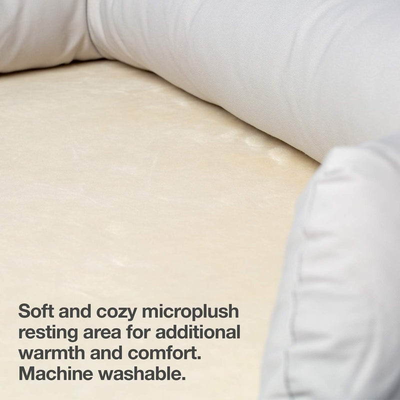 petfusion Large Dog Bed w/Solid 4" Memory Foam, Waterproof Liner, YKK Premium Zippers. [Sandstone, 36x28x9 - Sized for Medium & Large Dogs]. Breathable Cotton Blend Cover, Removable & Easy to Clean - Image 4
