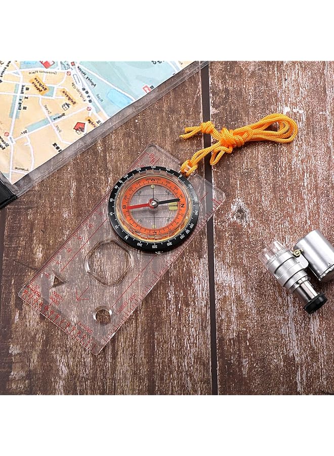 إكسفور بوصلة رينجر المحمولة، بوصلة الكشافة، بوصلة الملاحة للمشي لمسافات طويلة، مناسبة لقراءة خريطة الرحلات الاستكشافية، الملاحة، التوجيه والبقاء على قيد الحياة - Image 5