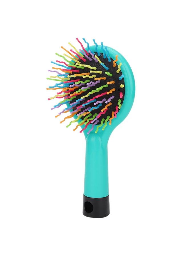 Thoraya Mini Plastic Cartoon Anti-static Hairdressing Massage Comb Portable Hair Brush (Cyan)  - Image 2