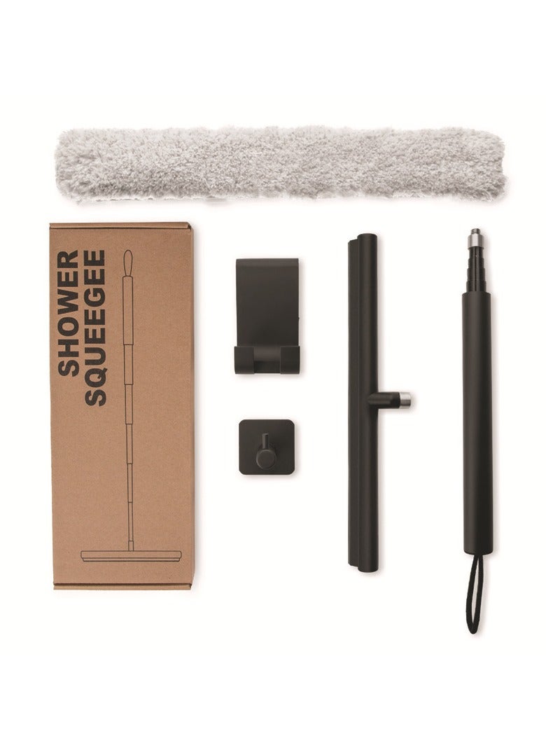 عام مقشطة منزلية منفصلة لزجاج متعدد الأغراض بيد طويلة تلسكوبية مخصصة لتنظيف الزجاج من جهة واحدة مثل المرايا والنوافذ في الحمام - Image 1