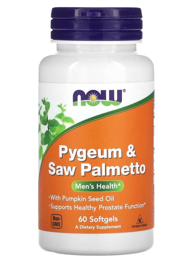 now Pygeum & Saw Palmetto 60 Softgels