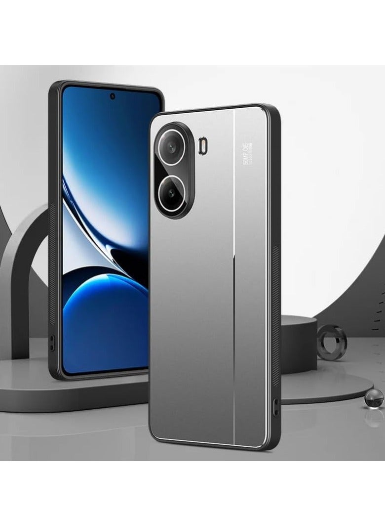 عام حافظة Xiaomi POCO X7 Pro مع غشاء عدسة، غطاء خلفي صلب معدني مصقول مقاوم لبصمات الأصابع مقاوم للسقوط والصدمات حافظة Poco X7 Pro 5G
