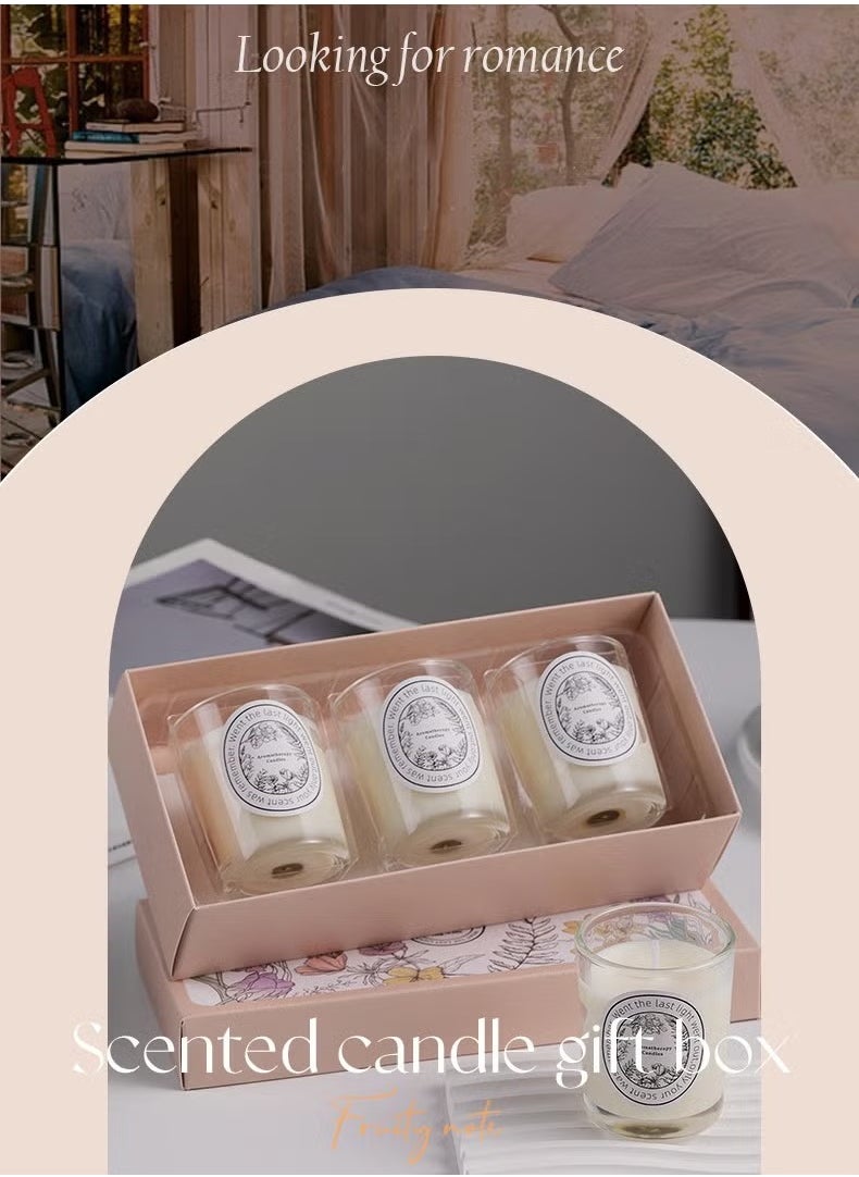 In Air Set of 3 Scented Candles, Three Different Scents, Color: White  - Image 4