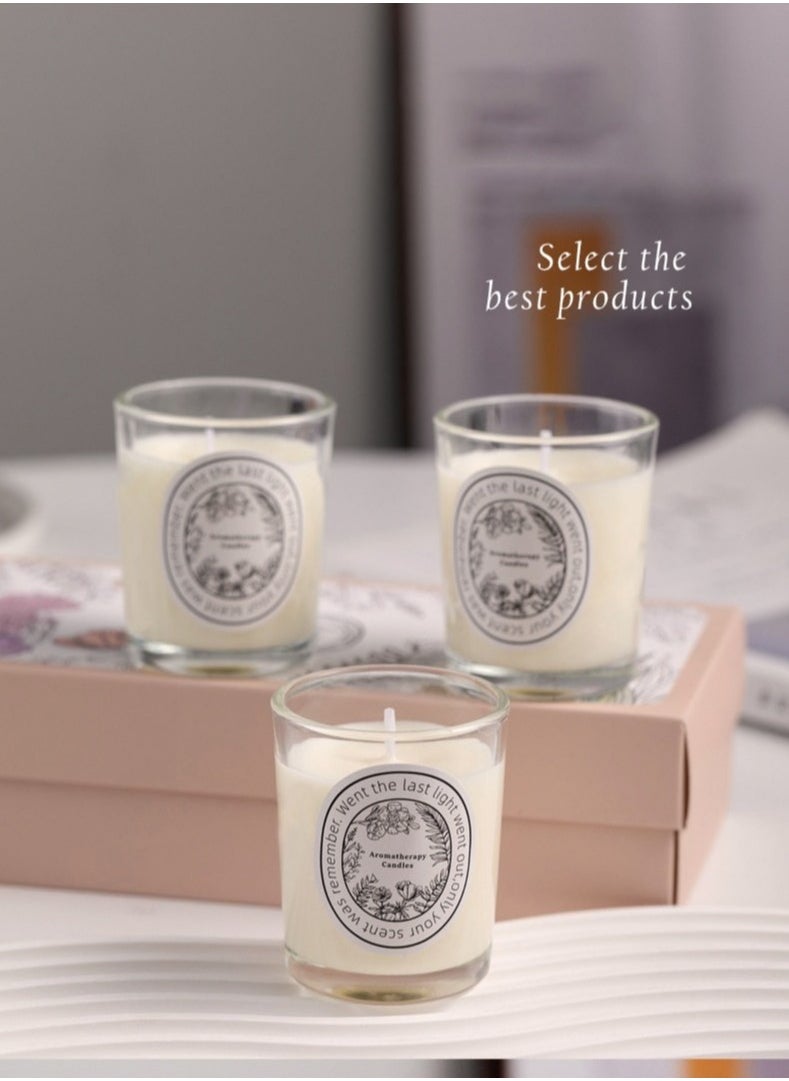 In Air Set of 3 Scented Candles, Three Different Scents, Color: White  - Image 5