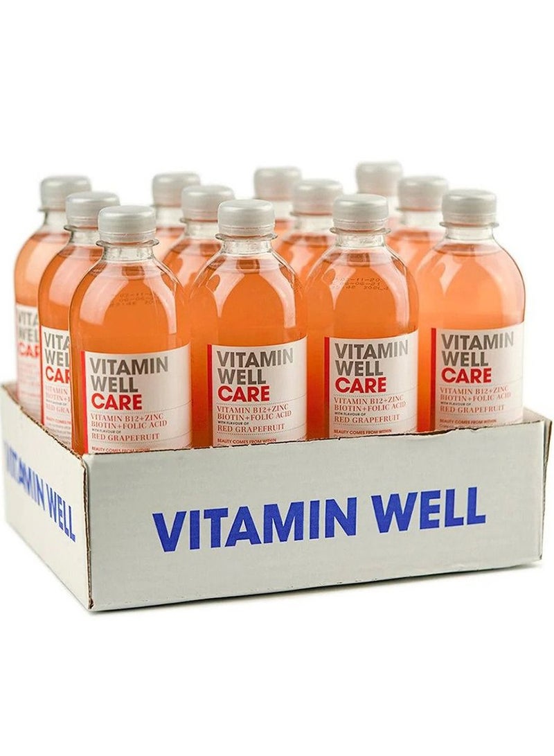 فيتامين ويل شراب فيتامين كير جريب فروت أحمر 500 مل عبوة من 12 قطعة - Image 1