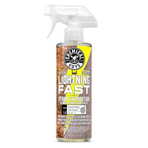 Chemical Guys SPI_191_16 Lightning Fast Carpet and Upholstery Stain Extractor, (Fabric, Upholstery, & Carpet), Safe for Cars, Home, Office, Furniture & More, 16 fl oz, Fresh Scent - Image 1