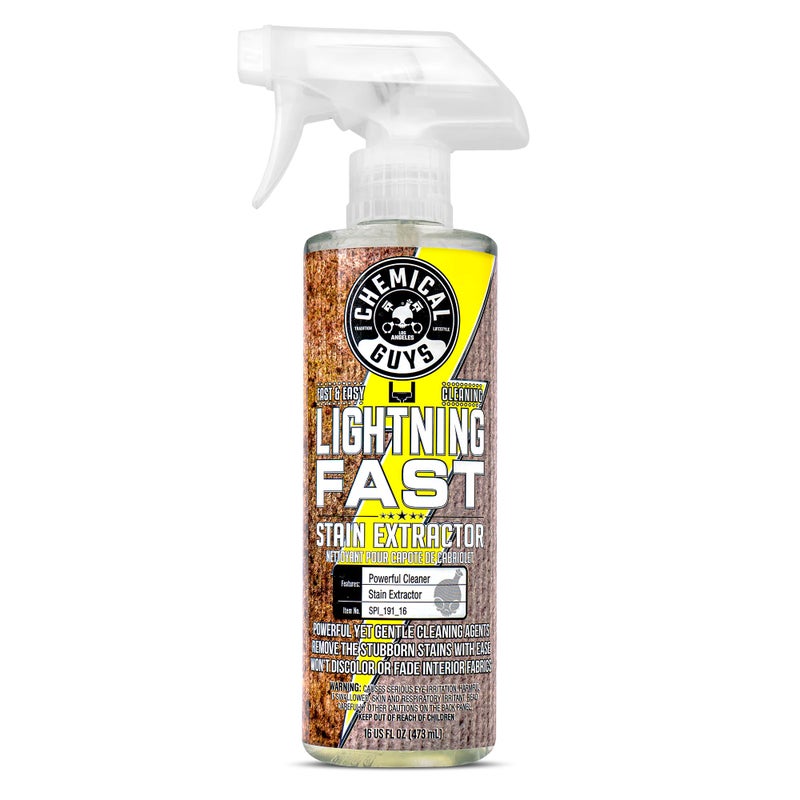Chemical Guys SPI_191_16 Lightning Fast Carpet and Upholstery Stain Extractor, (Fabric, Upholstery, & Carpet), Safe for Cars, Home, Office, Furniture & More, 16 fl oz, Fresh Scent - Image 5