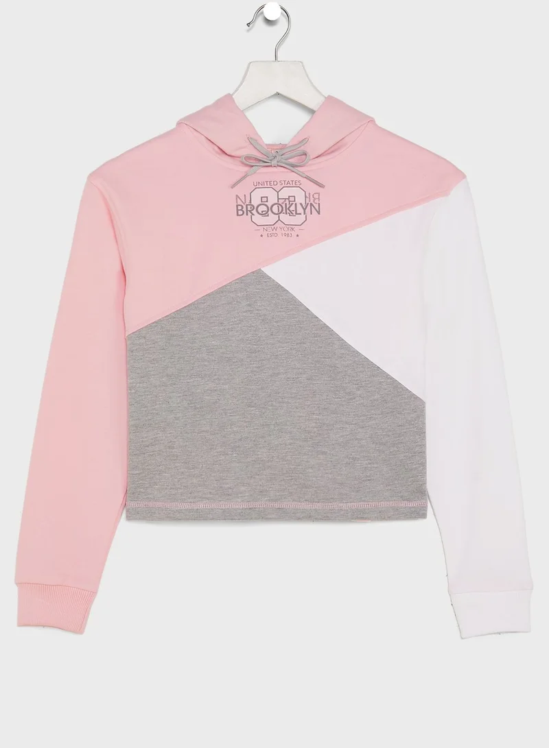 Basicxx Youth Color Block Sweatshirt