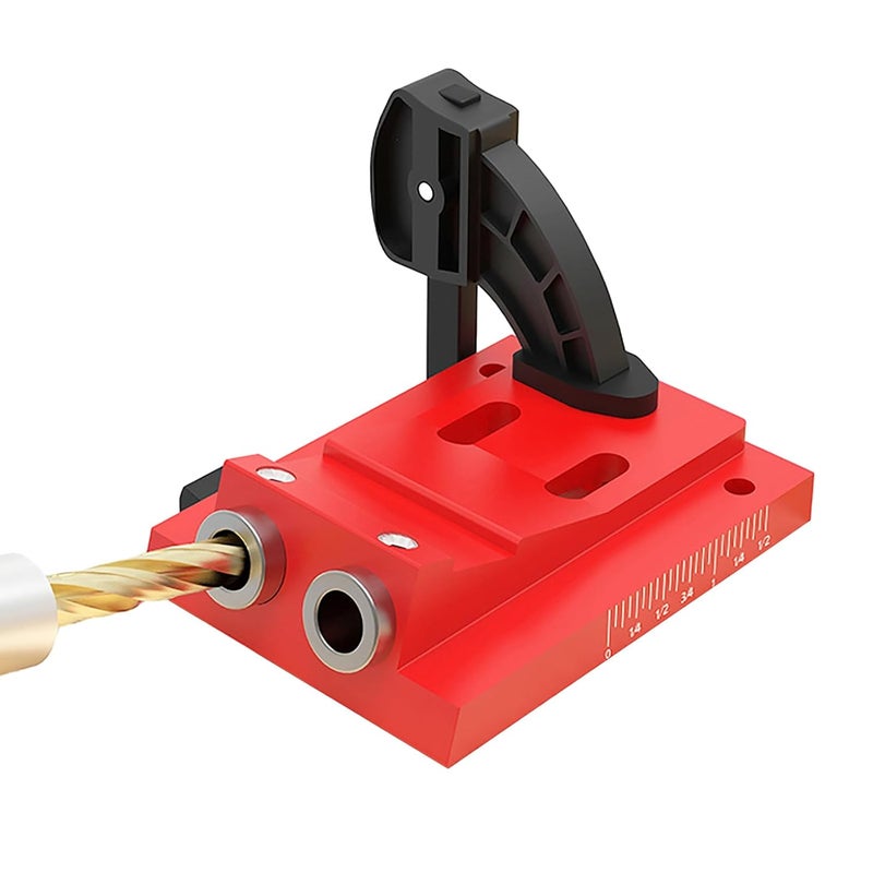 Adjustable Aluminum Alloy Woodworking Jig Locator for Precise Drilling Hole Punching - Image 4